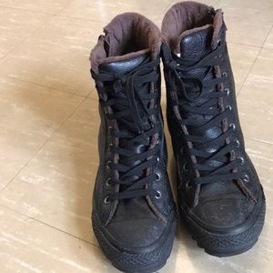 Cozy (Black) Converse Sneakers.